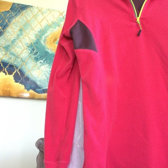 RBX Pullover Fleece Performance Jacket | Pink & Yellow RBX Fleece - Picture 10 of 10